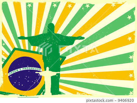 jesus and brazilian flag 9406920