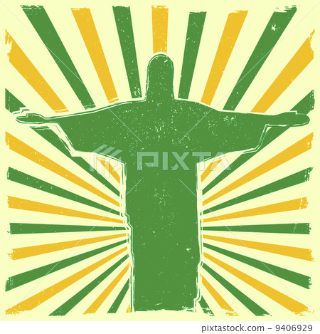 Jesus on grungy burst background Jesus on grungy burst background 9406929