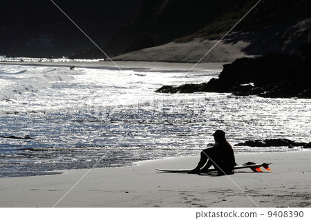 Sandy beach surfer 9408390