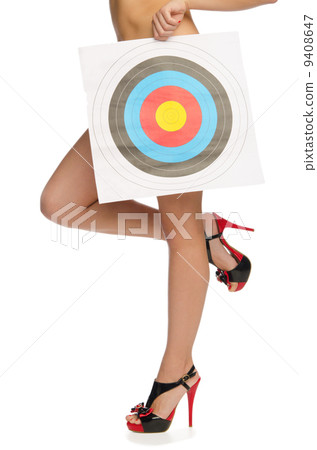Naked woman concealed target Naked woman concealed target 9408647