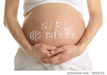 stomachs with the inscription "girl " stomachs with the inscription "girl " 9408732