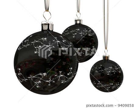 Christmas balls isolated on white background Christmas balls isolated on white background 9409858