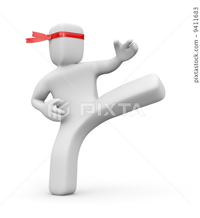 Person doing a kick Person doing a kick 9411683