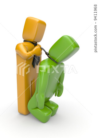 Conflict between two businessmen Conflict between two businessmen 9411968