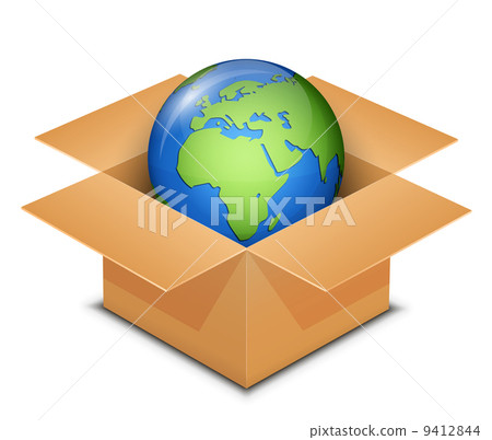 World Globe Map - Africa  9412844