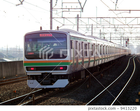 宇都宮線E231系列古川站 宇都宮線E231系列古川站 9413220