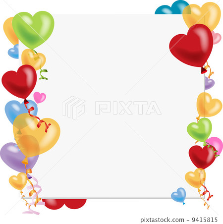 Heart balloon colorful - Stock Illustration [9415815] - PIXTA