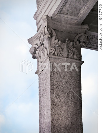 old stone column 9417796