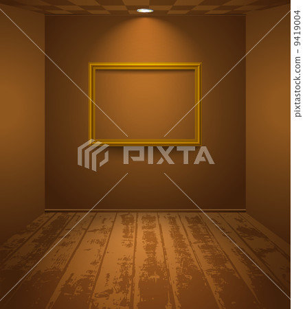 Brown room with frame Brown room with frame 9419004