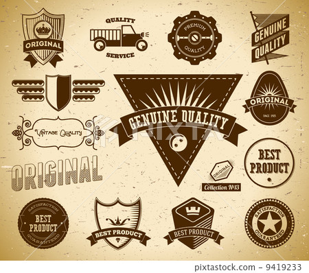 Vintage labels. Collection 13 9419233