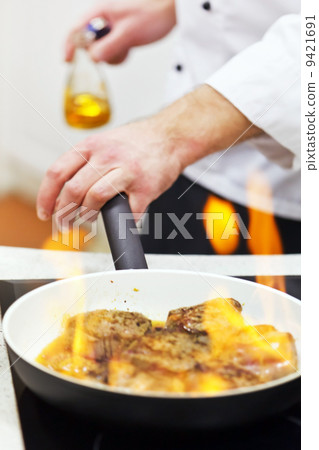 pot with fire pot with fire 9421691