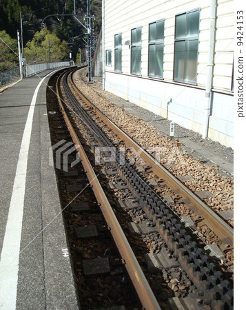 Apt type rack rail of Oigawa Railway Ikawa line 9424153