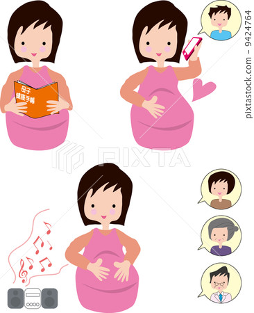 懷孕的例證 9424764