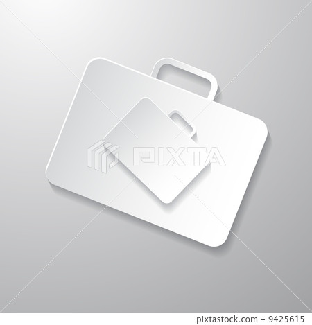 Abstract Suitcase, Case Paper Icon Abstract Suitcase, Case Paper Icon 9425615