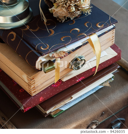 Old Vintage Albums with photos, bookmark Old Vintage Albums with photos, bookmark 9426035