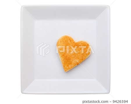 Heart shaped toast 9426394