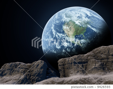 Moon Earth Planet Stellar Satellite 9426593