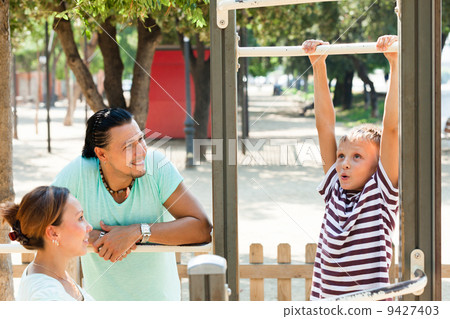 Training on pull-up bar Training on pull-up bar 9427403