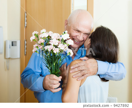 loving mature couple at home 9427892