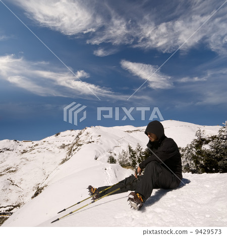 Man sit and rest 9429573