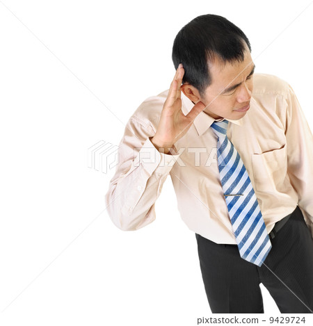 Mature business man listen 9429724