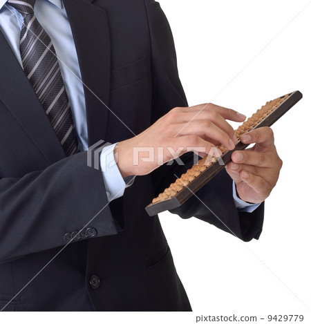 Business man use abacus 9429779
