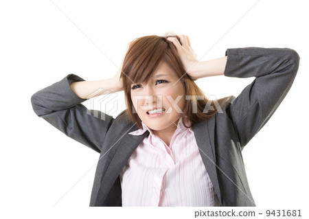 Angry business woman 9431681