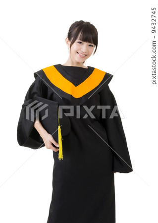 Smiling young graduation woman 9432745