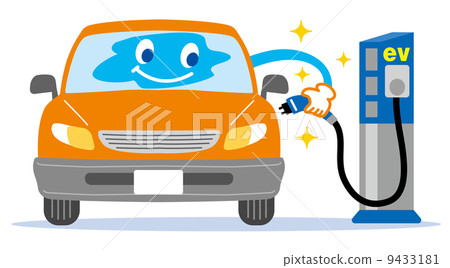 電車充電站例證 電車充電站例證 9433181
