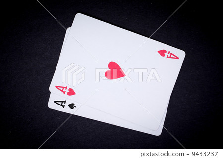 poker cards with black background poker cards with black background 9433237