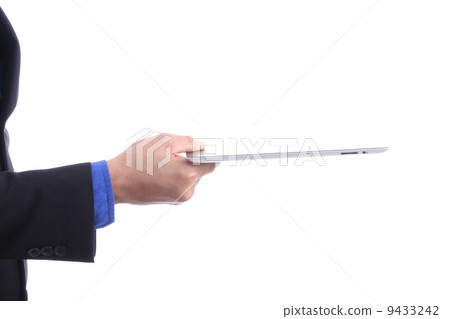 Close up businessman use touch pad Close up businessman use touch pad 9433242