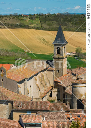 View over Lautrec village rooftops, France View over Lautrec village rooftops, France 9434363