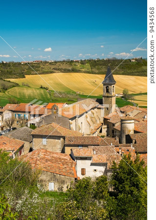 View over Lautrec village rooftops, France View over Lautrec village rooftops, France 9434568