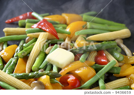 鐵板燒的蔬菜, 鐵板燒的蔬菜, 9436659