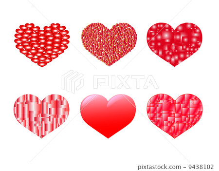 Red Hearts - Stock Illustration [9438102] - PIXTA