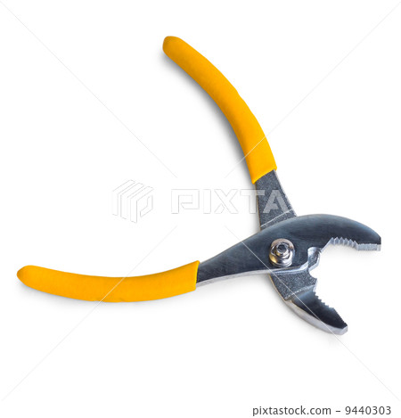 pliers yellow isolated on white background 9440303