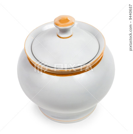 cup sugar-bowl isolated on white background 9440687