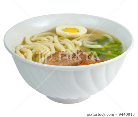 soup beef pasta egg isolated a on white background clipping path soup beef pasta egg isolated a on white background clipping path 9440913
