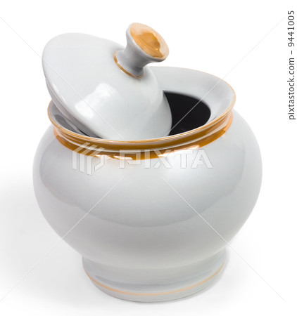 sugar-bowl empty cup isolated on white background 9441005