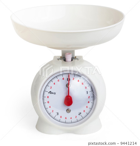 scales kitchen plastic grocery isolated on white backgroun 9441214