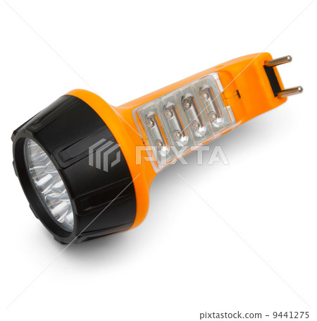 flashlight electric pocket isolated on white background 9441275