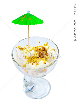 ice cream and cup isolated on white background clipping path 9441442