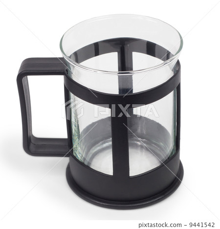 teapot clear empty glass tea isolated on white background 9441542