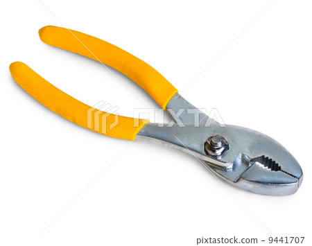 tool pliers yellow isolated on a white background tool pliers yellow isolated on a white background 9441707