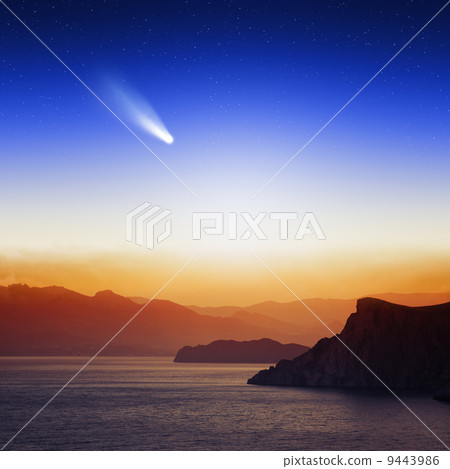 Comet in sky 9443986