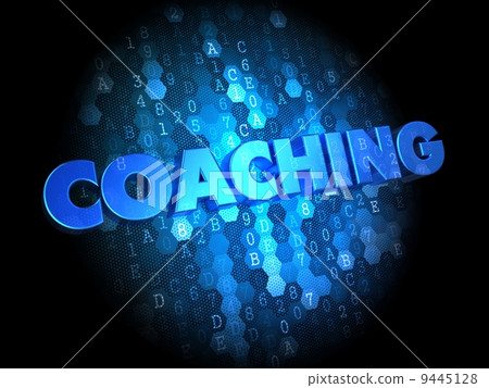 Coaching on Dark Digital Background. - Stock Illustration [9445128] - PIXTA