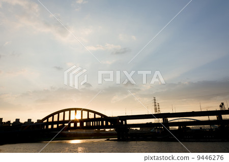 sunset bridge sunset bridge 9446276