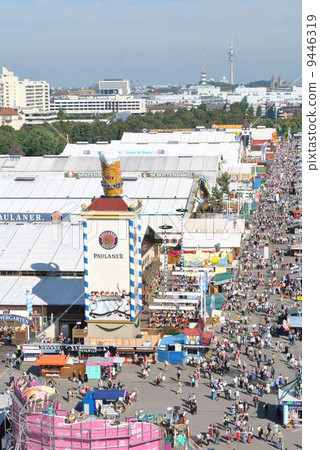 Munich's Oktoberfest from a bird's-eye view 9446319