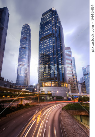 Modern city night Modern city night 9446494