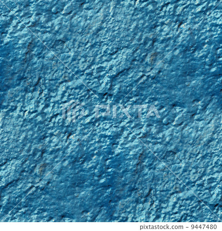 concrete wall of blue paint drips rough surface seamless backgro 9447480